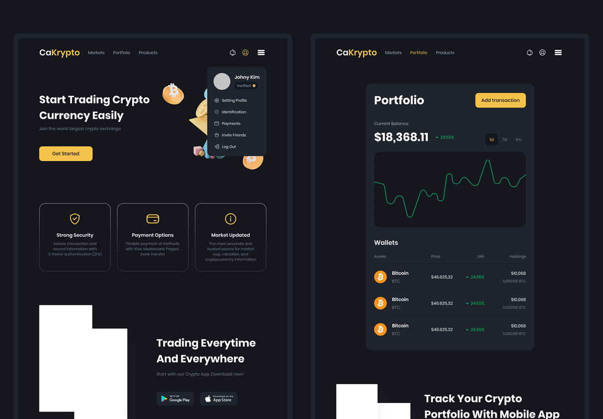 CaKrypto - Crypto App _ Web UI Kit (CaKrypto - Crypto App _ Web UI Kit)