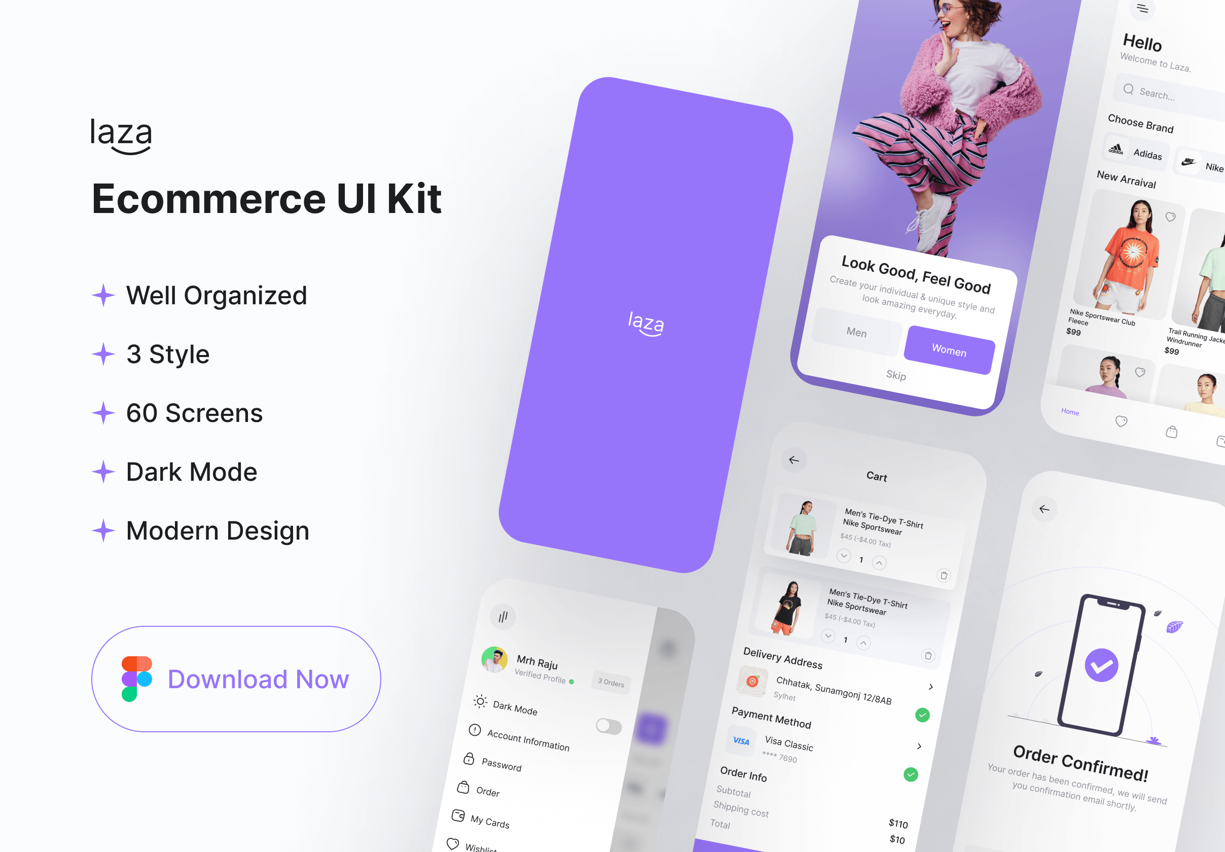 Laza电子商务UI工具包 (Laza eCommerce UI Kit)