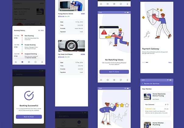 杂工服务--具有完整解决方案的按需家政服务应用程序 (Handyman Service - On-Demand Home Services App with Complete Solution)