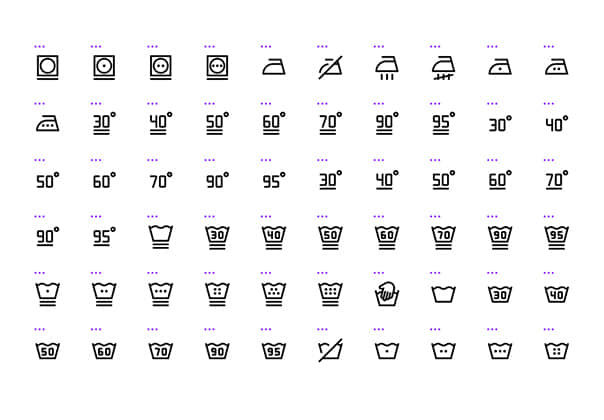 洗涤护理 - 高级图标 (Laundry Care - Premium Icons)