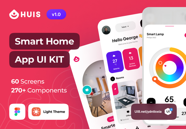 Huis - 智能家居应用UI套件(Huis - Smart Home App UI Kit)