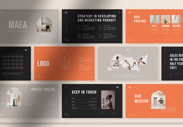 Maea - 优雅的极简主义品牌形象展示 (Maea - Elegant Minimalist Br