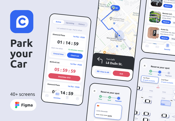 停放您的汽车的UI套件 (Park your Car UI Kit)