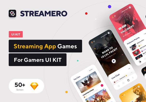 Streamero流媒体应用程序UI KIT (Streamero Streaming App UI