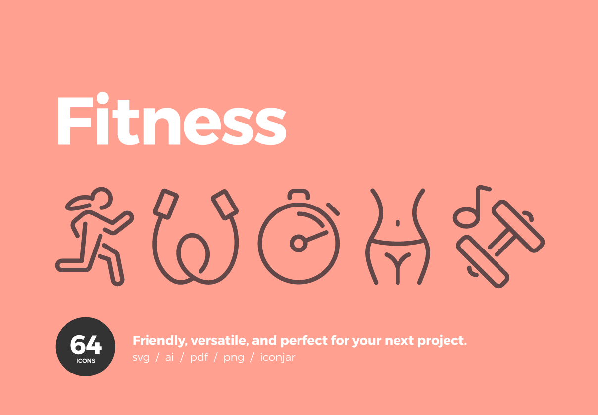 64个食品图标 (64 Food Icons)