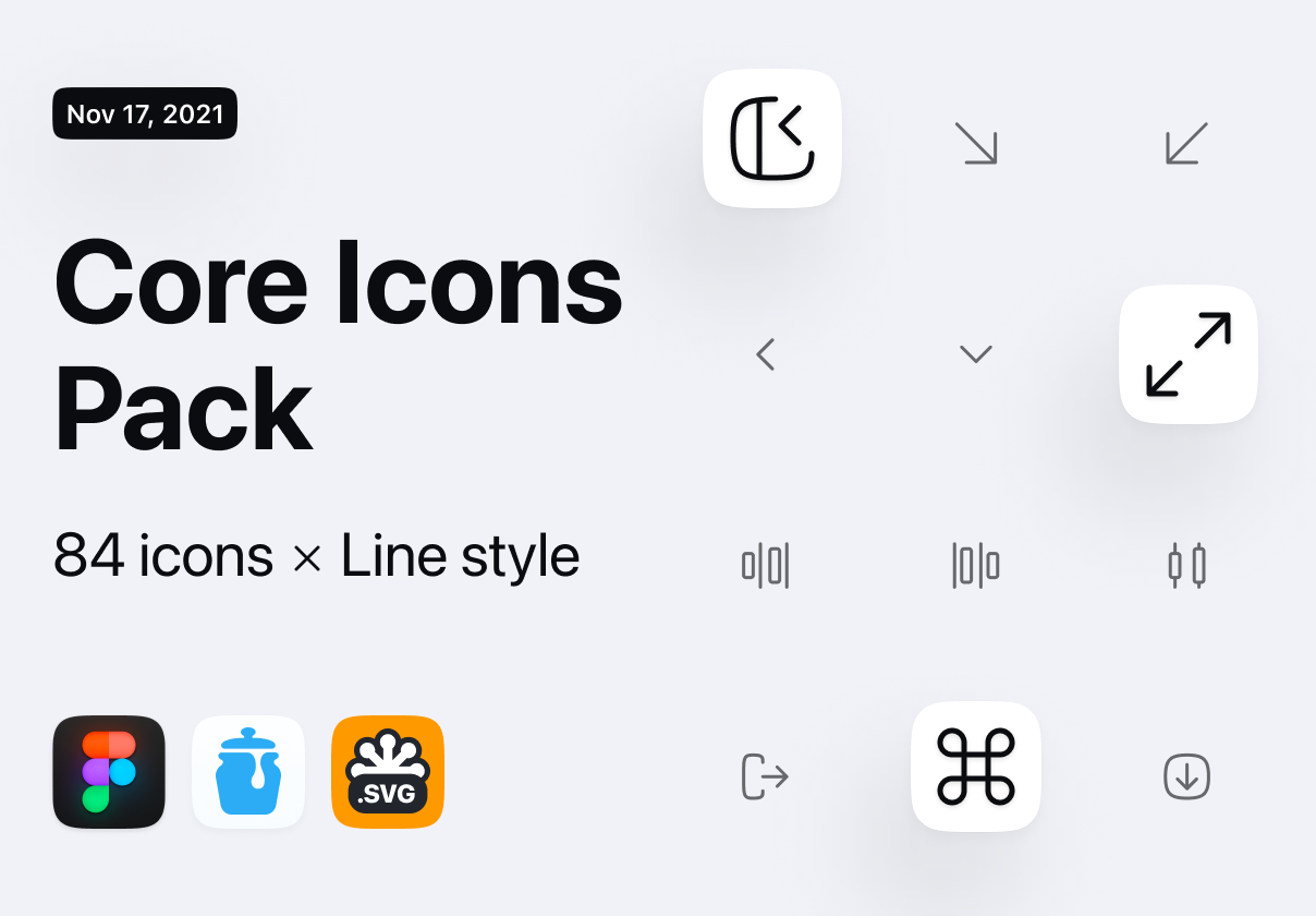核心图标包 (Core Icons Pack)