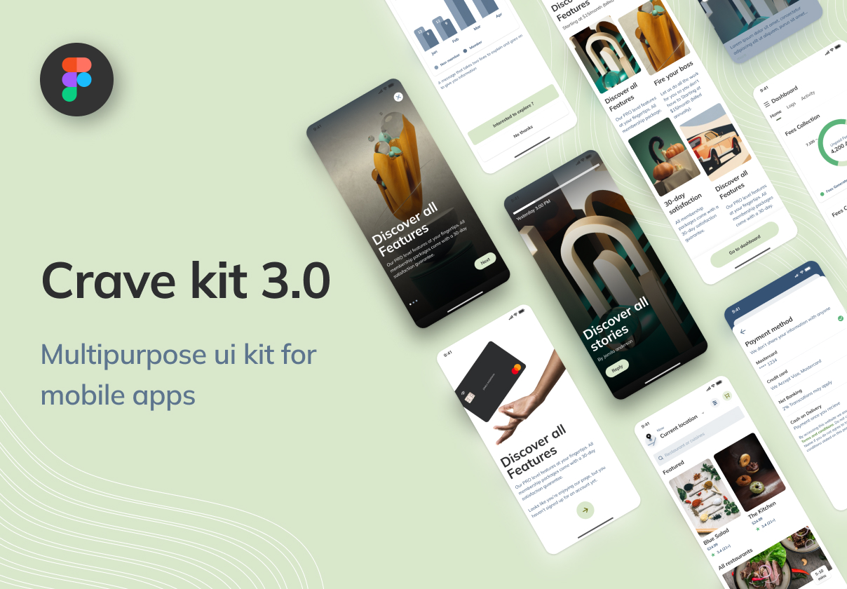 Crave - 多用途UI套件3.0 (Crave - Multipurpose UI Kit 3.