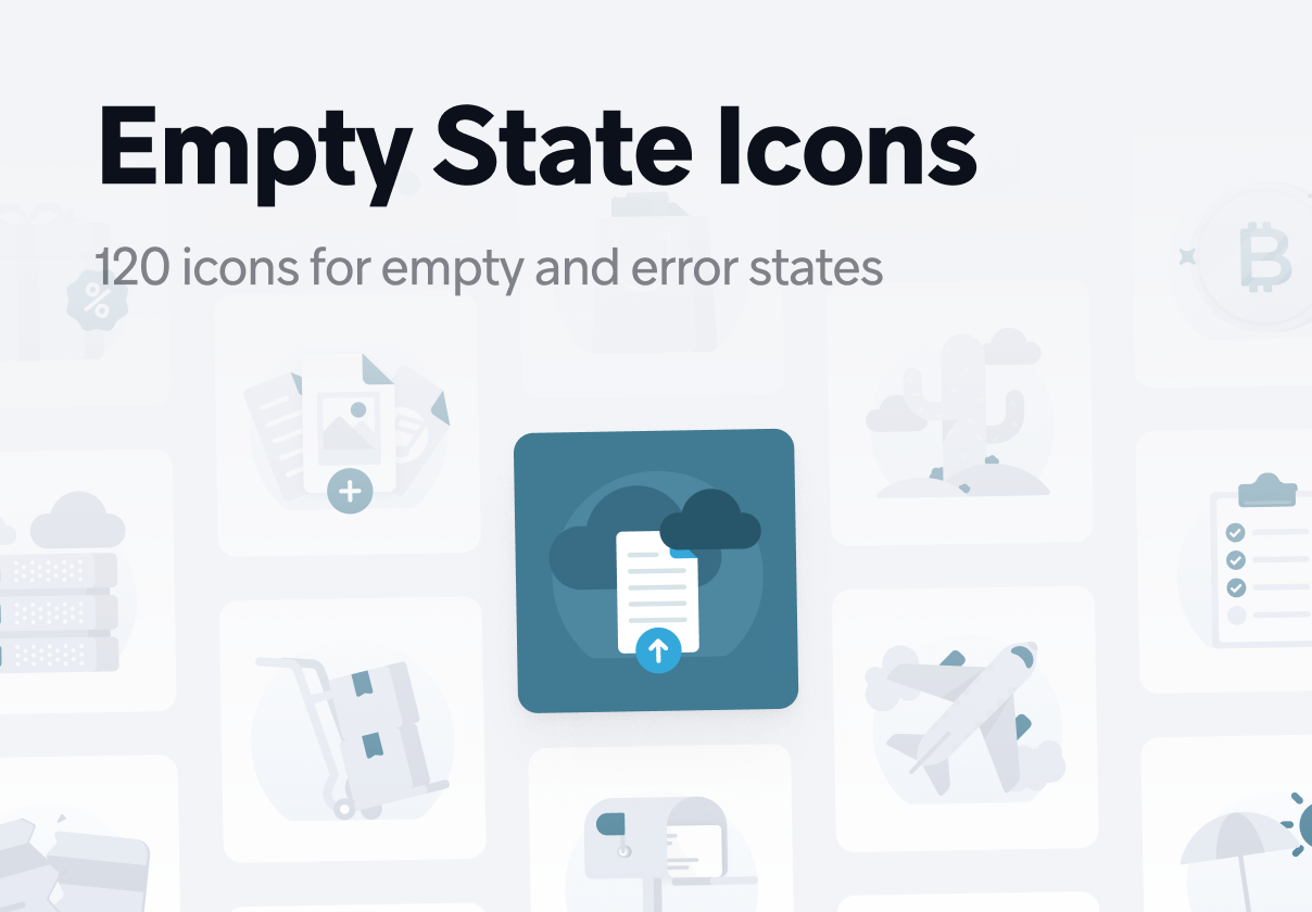 空状态图标集 - V1.0 (Empty States Icon Set – V1.0)