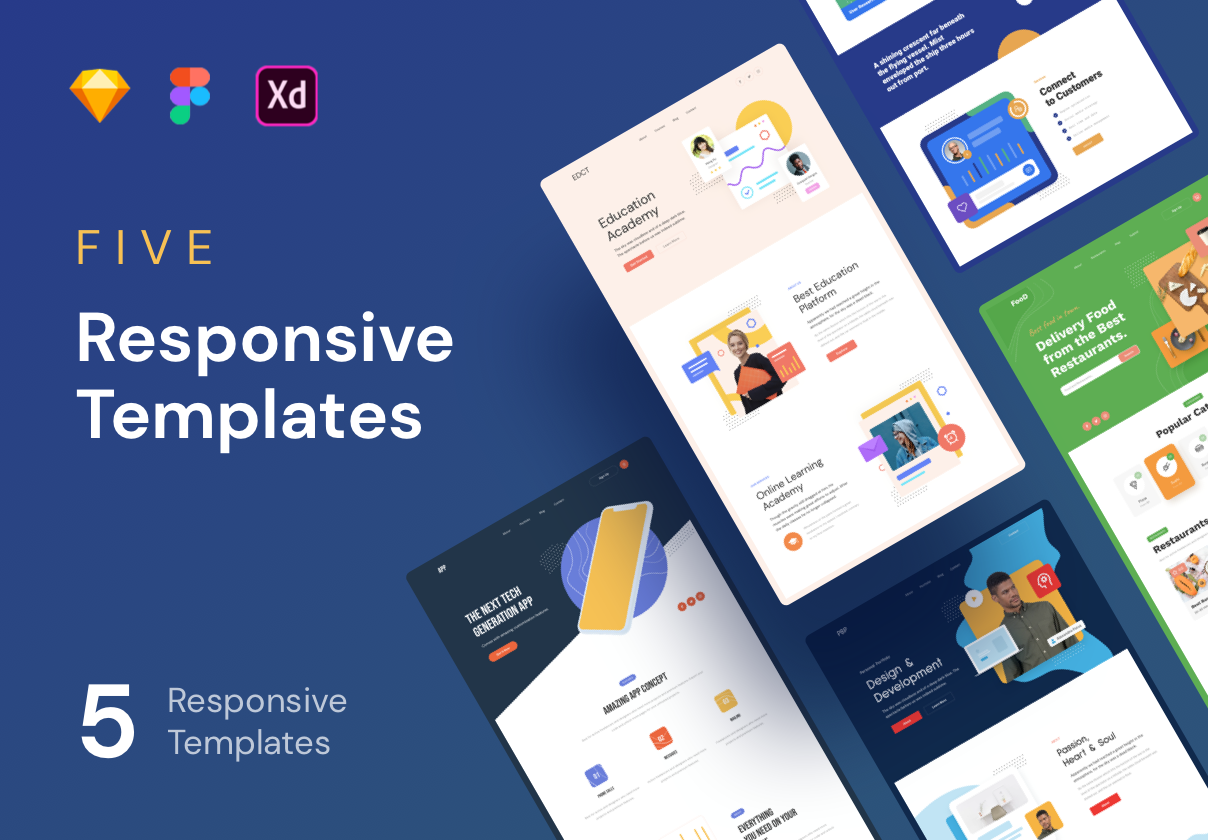 FIVE - 响应式模板 (FIVE - Responsive Templates)