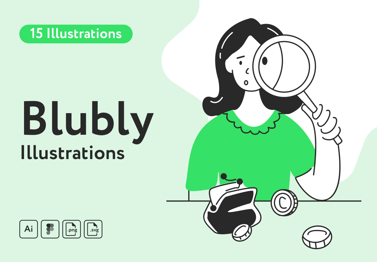 Blubly金融插图 (Blubly Finance Illustrations)