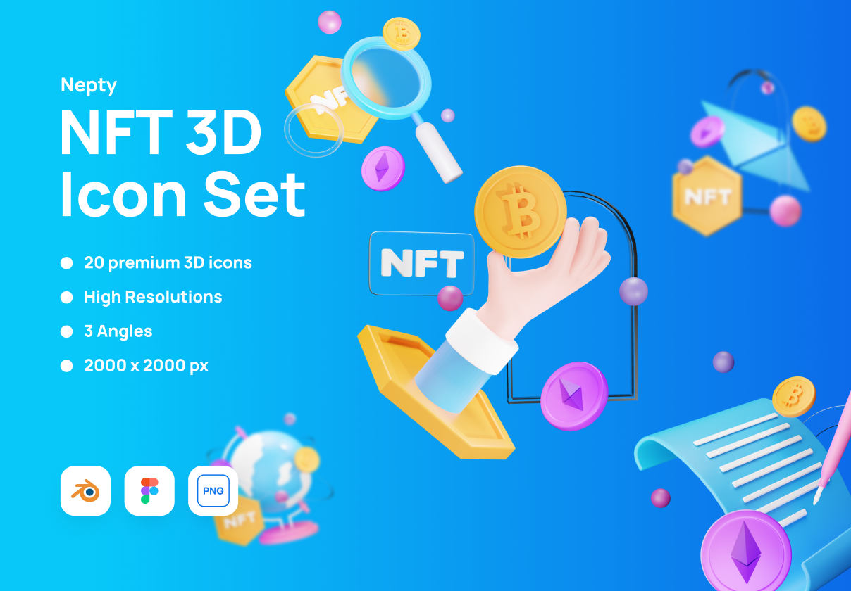 Nepty - NFT 3D插图 (Nepty - NFT 3D Illustration)