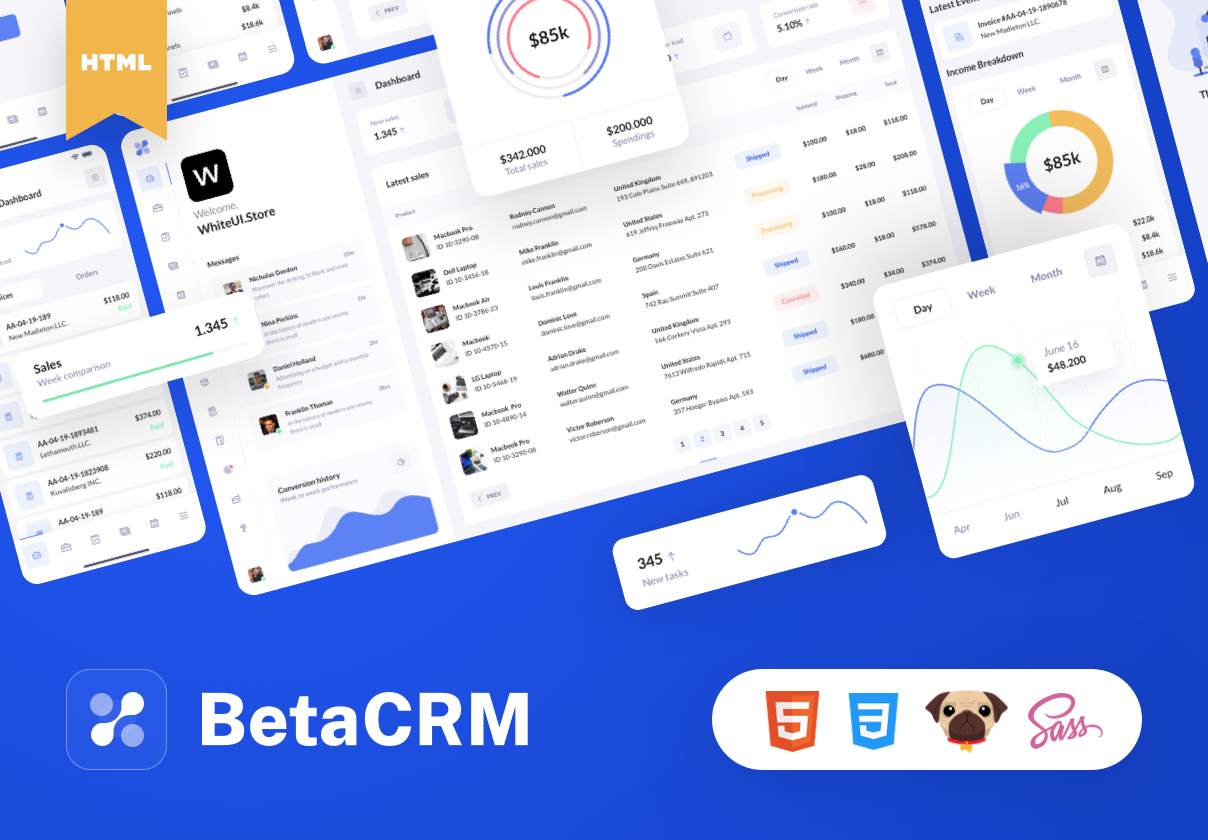 BetaCRM HTML模板 (BetaCRM HTML Templates)