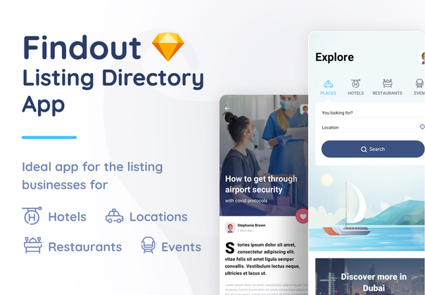 Findout - 列表目录应用程序草图模板 (Findout - Listing Director