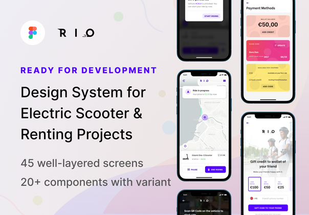 Rio - 电动滑板车的设计系统 (Rio — Design System for Electric