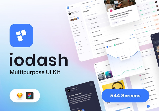 IODash多用途仪表盘UI套件 (IODash Multipurpose Dashboard UI