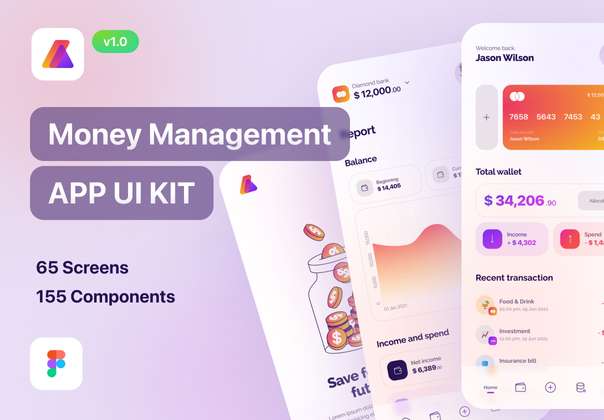Letify - 资金管理应用UI工具包 (Letify - Money Management Ap