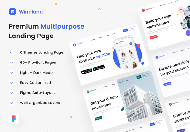 Windland Premium Multipurpose Landing Page (Windla