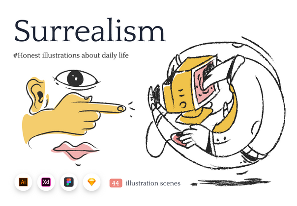 超现实主义插图 (Surrealism illustrations)