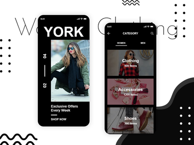 女装用户界面(Women Clothing UI)