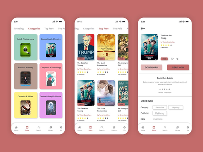 书籍设计用户界面(Books Design UI)