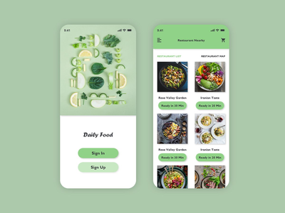 每日食物界面(Daily Food UI)