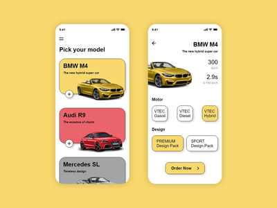 汽车模型用户界面(Car Model UI)