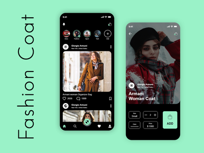 时尚外套用户界面(Fashion Coat UI)