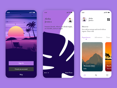 自然之旅用户界面(Nature Trip UI)