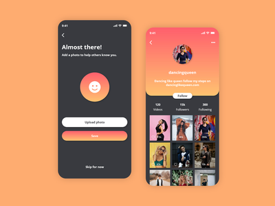 跳舞 Insta 用户界面(Dancing Insta UI)