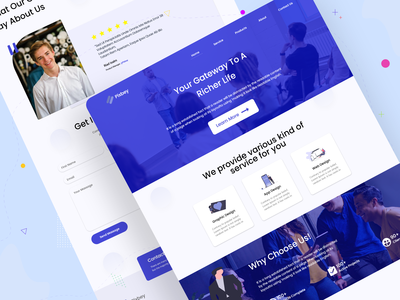 在线代理网站登陆页面(Online Agency Web Landing Page)