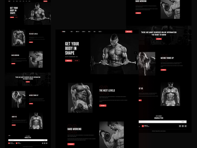 健身网页模板(Fitness Web Template)