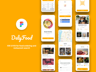 Dely Food 应用程序 UI 概念(Dely Food App Ui Concept)