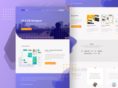 投资组合登陆页面(Portfolio Landing Page)