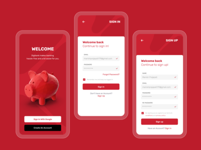 登录、注册界面设计(Login, Signup screen design)