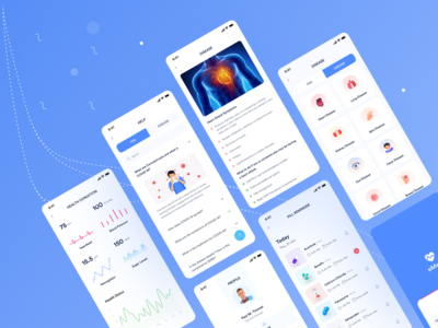 医疗移动应用 UX/UI 设计 _ (V-3)(Medical Mobile App UX/UI Design _ (V-3))