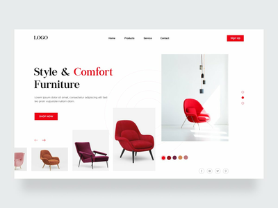 家具店网站标题(Furniture Shop Website Header)