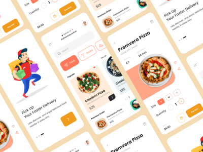 Food App UI模板(Food App UI templete)