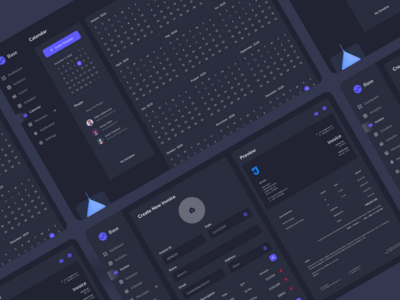 Saas 仪表板 _ 暗模式 (V7)(Saas Dashboard _ Dark mode (V7))