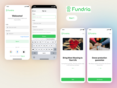 Fundria - UI/UX 设计(Fundria - UI/UX Design)