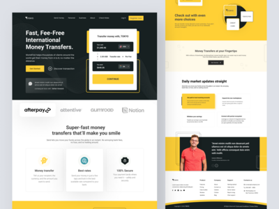 在线汇款登陆页面(Online money transfer landing page)