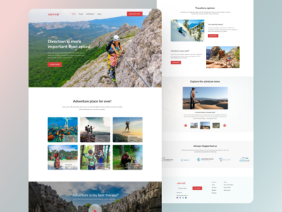 冒险登陆页面(Adventure landing page)