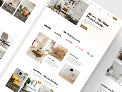 家具登陆页面设计(Furniture Landing Page Design)
