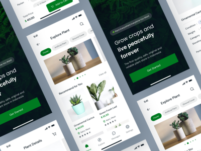 植物商店移动应用程序设计(Plant Store Mobile App Design)