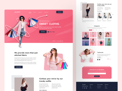 时尚电商登陆页面(Fashion E-commerce Landing Page)