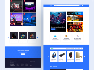 游戏产品网站设计(Gaming Product Website Design)