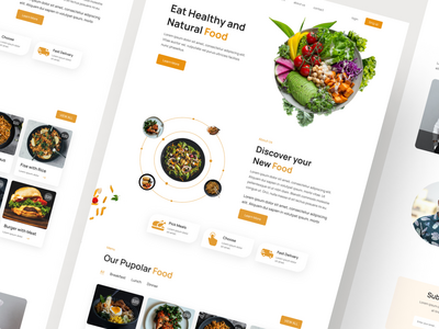 食品登陆页面设计(Food Landing Page Design)