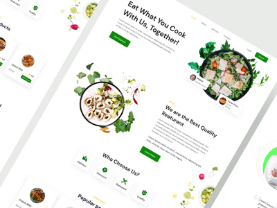 食品登陆页面设计(Food Landing Page Design)