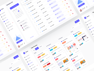 Saas Dashboard _ 计划列表和任务预览(Saas Dashboard _ Schedule List & Task Preview)