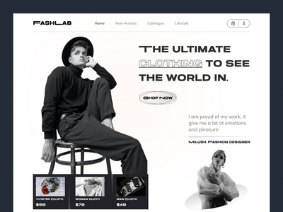 Fashlab-时尚登陆页面(Fashlab-Fashion Landing Page)