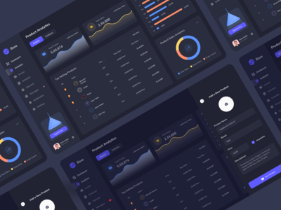 Saas 仪表板 _ 暗模式 (V5)(Saas Dashboard _ Dark mode (V5))